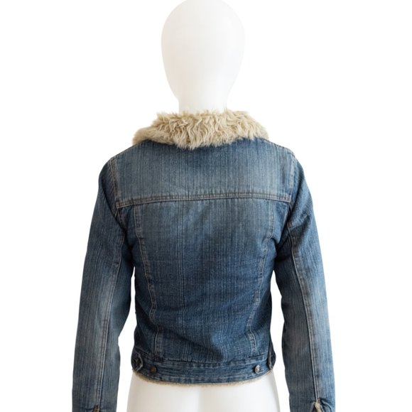 J Lo by Jennifer Lopez Cropped Denim Jacket S - Picture 3 of 4